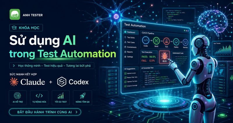 Khoá học sử dụng AI trong Test Automation