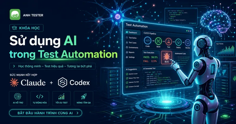 Khoá học sử dụng AI trong Test Automation