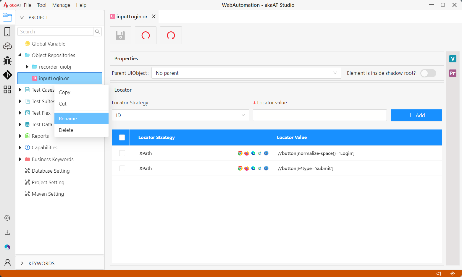[akaAT Studio] Bài 3: Cấu trúc Object Repository trong akaAT Studio | Anh Tester