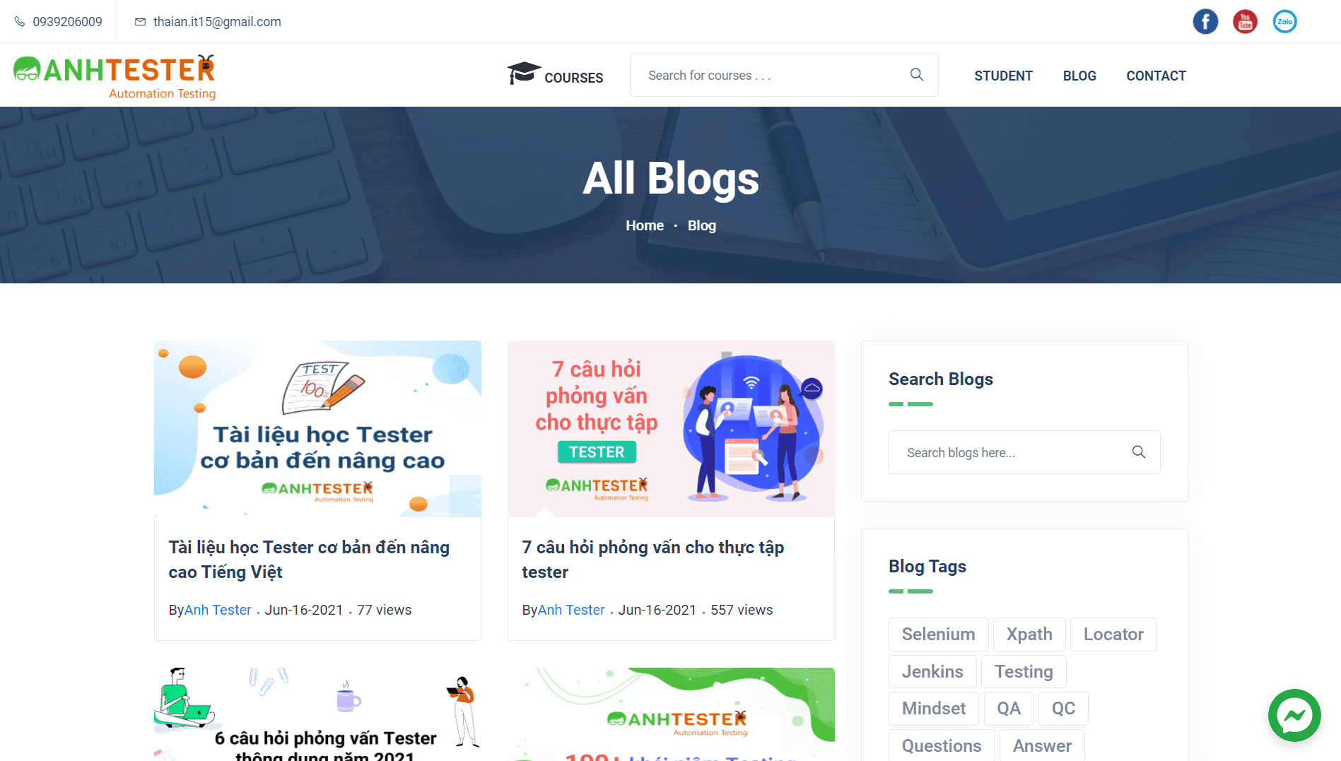 Anh Tester - Automation Testing - 9 website tự học tester miễn phí | Anh Tester