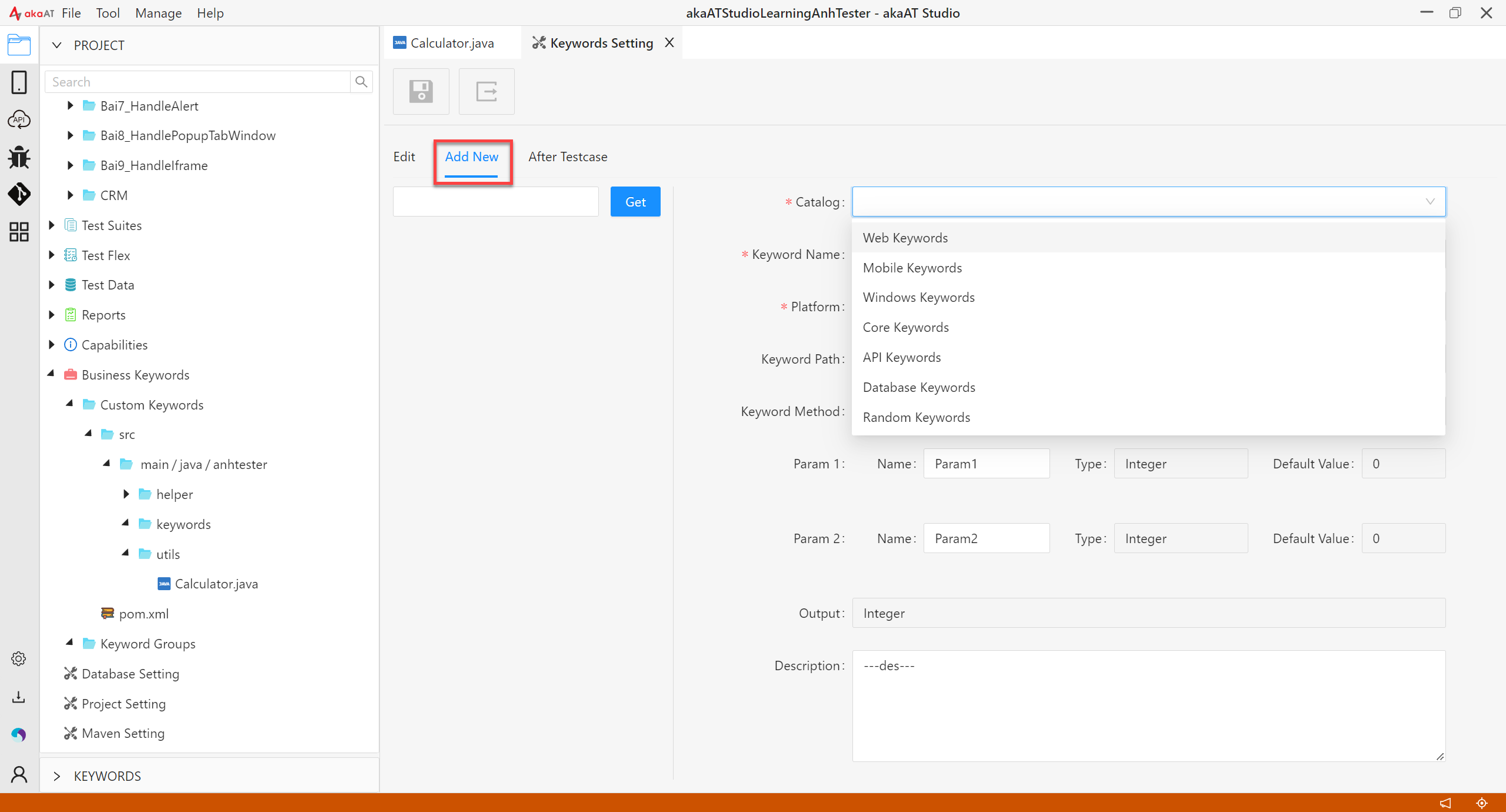 [akaAT Studio] Bài 15: Viết script với Custom Keyword trong akaAT Studio | Anh Tester