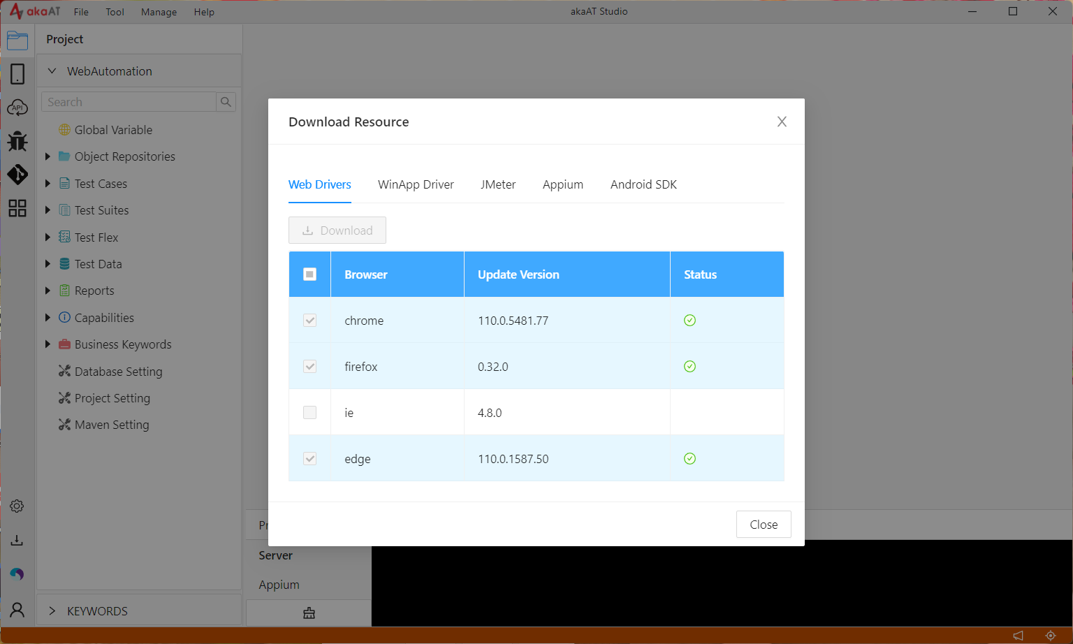 Tạo test case và Record các bước Login