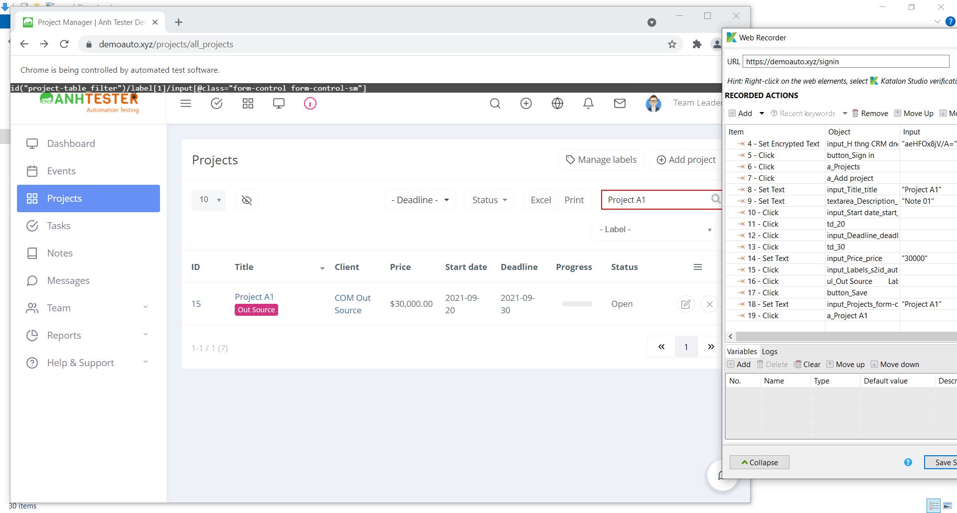 [Katalon Studio] Bài 4: Sử dụng Record Tool tạo Test Case trong Katalon Studio | Anh Tester