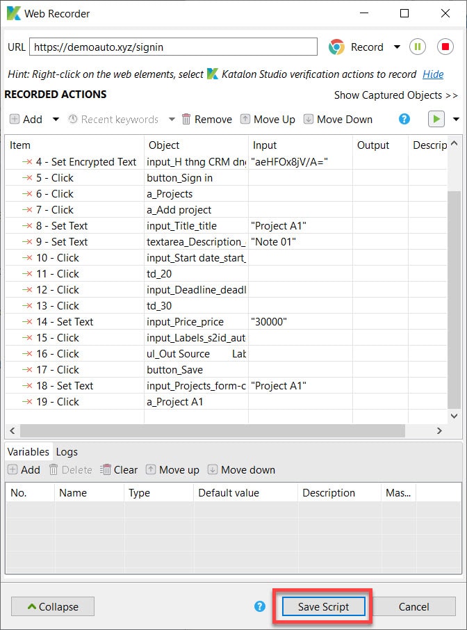 [Katalon Studio] Bài 4: Sử dụng Record Tool tạo Test Case trong Katalon Studio | Anh Tester