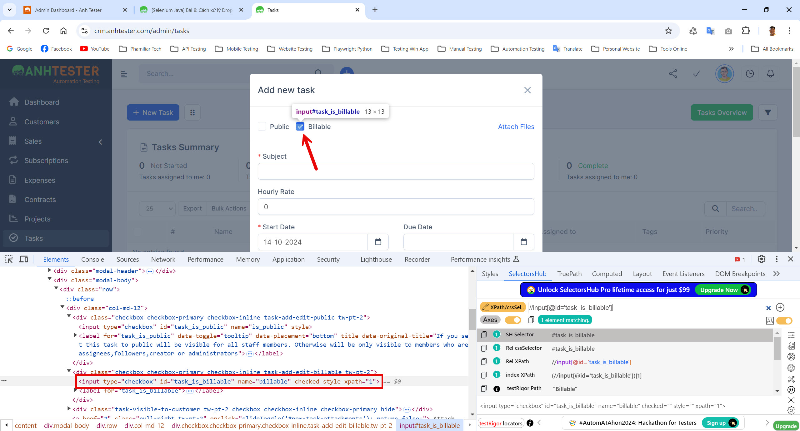 Cách xử lý Dropdown, Radio, Checkbox | Anh Tester