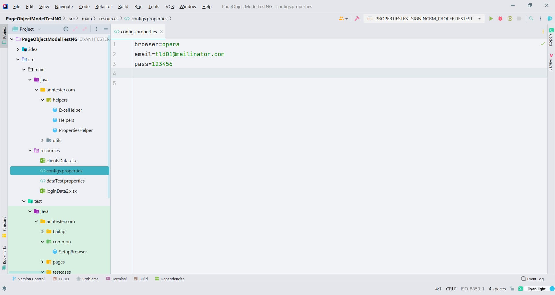 [Selenium Java] Bài 27: Đọc data test từ Properties file trong Selenium Java | Anh Tester