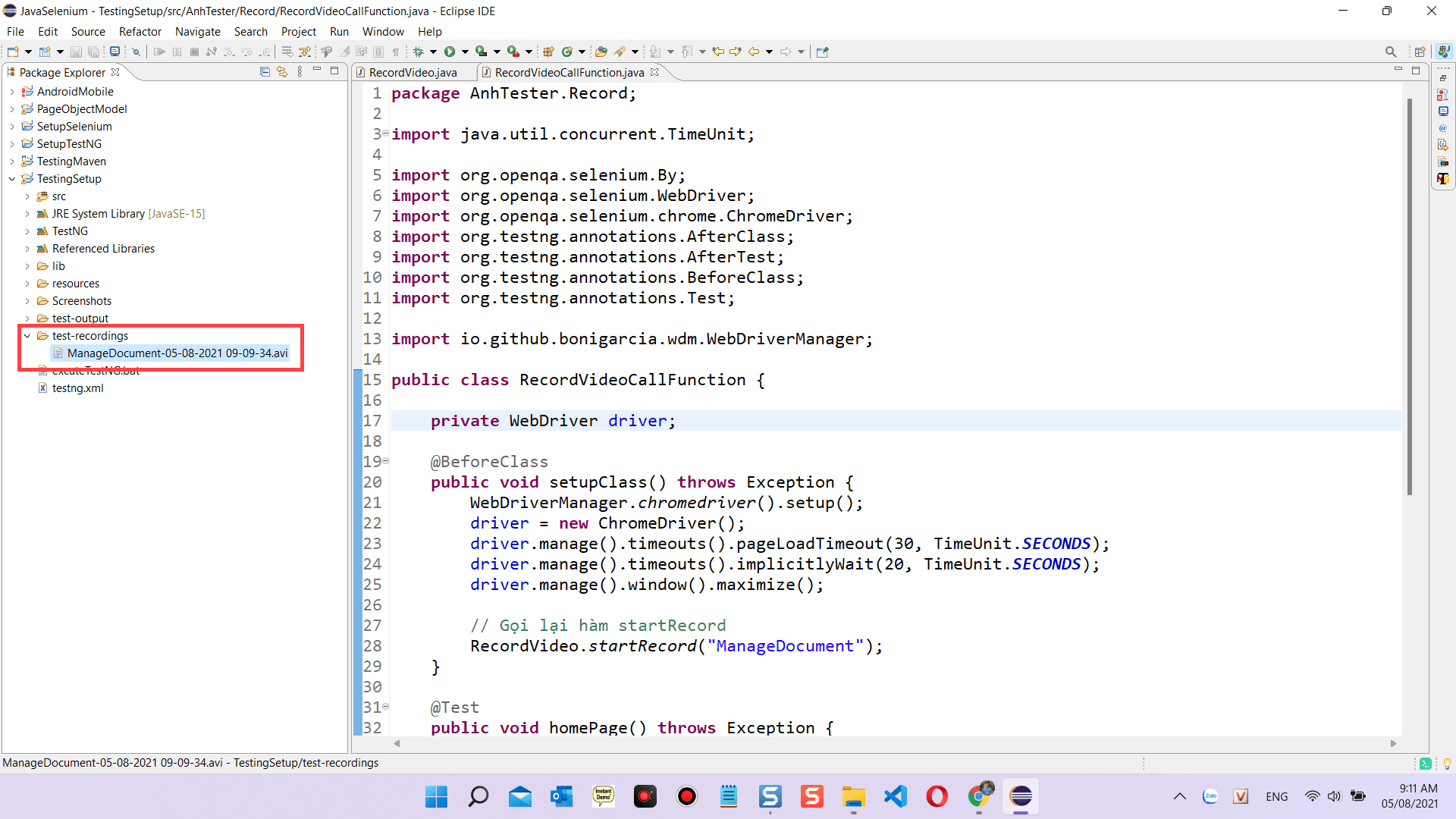 [Selenium Java] Bài 28: Screenshot và record video sau khi run test case | Anh Tester