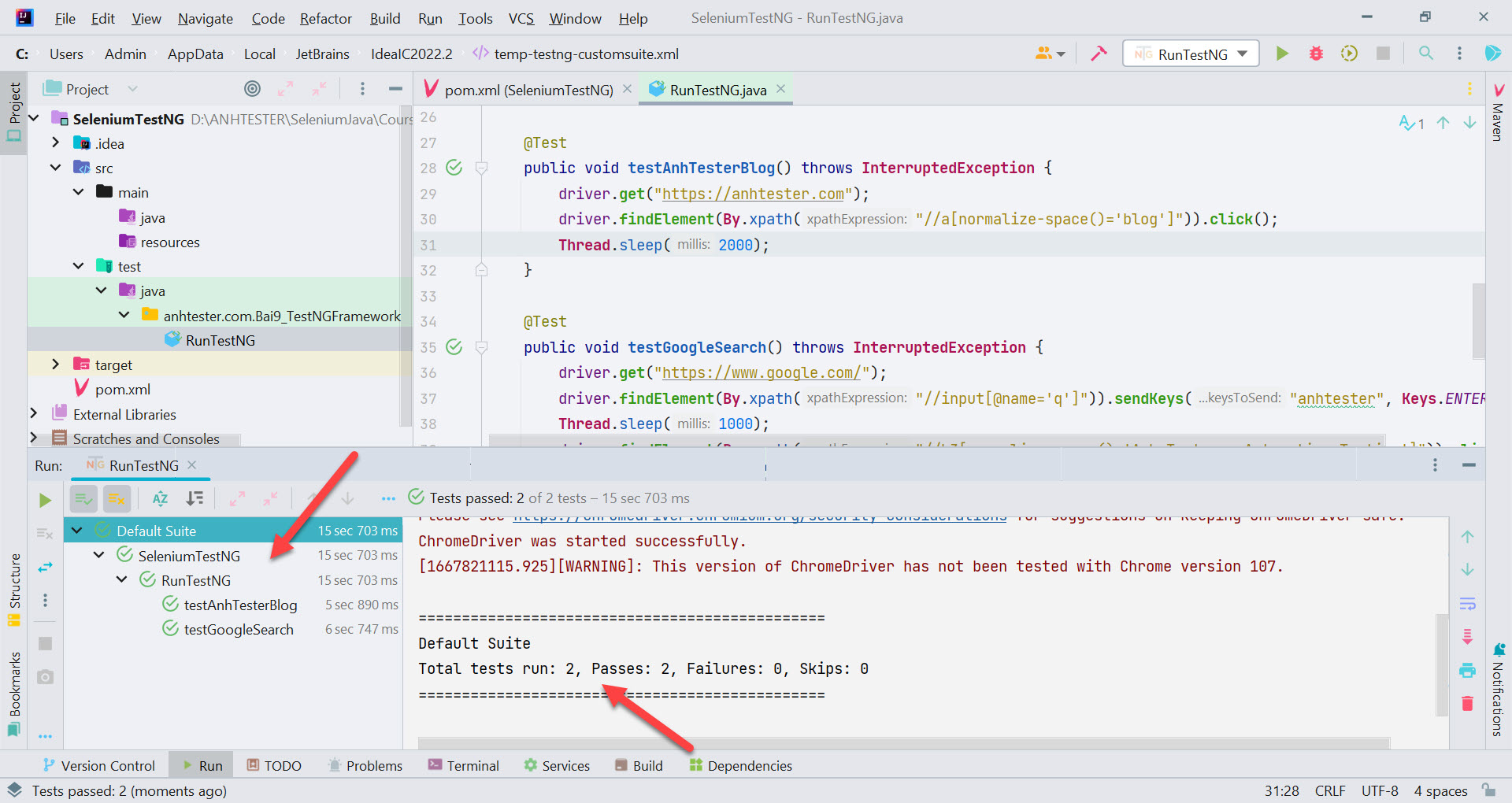 [Selenium Java] Bài 9: Cài đặt và sử dụng TestNG Framework | Anh Tester