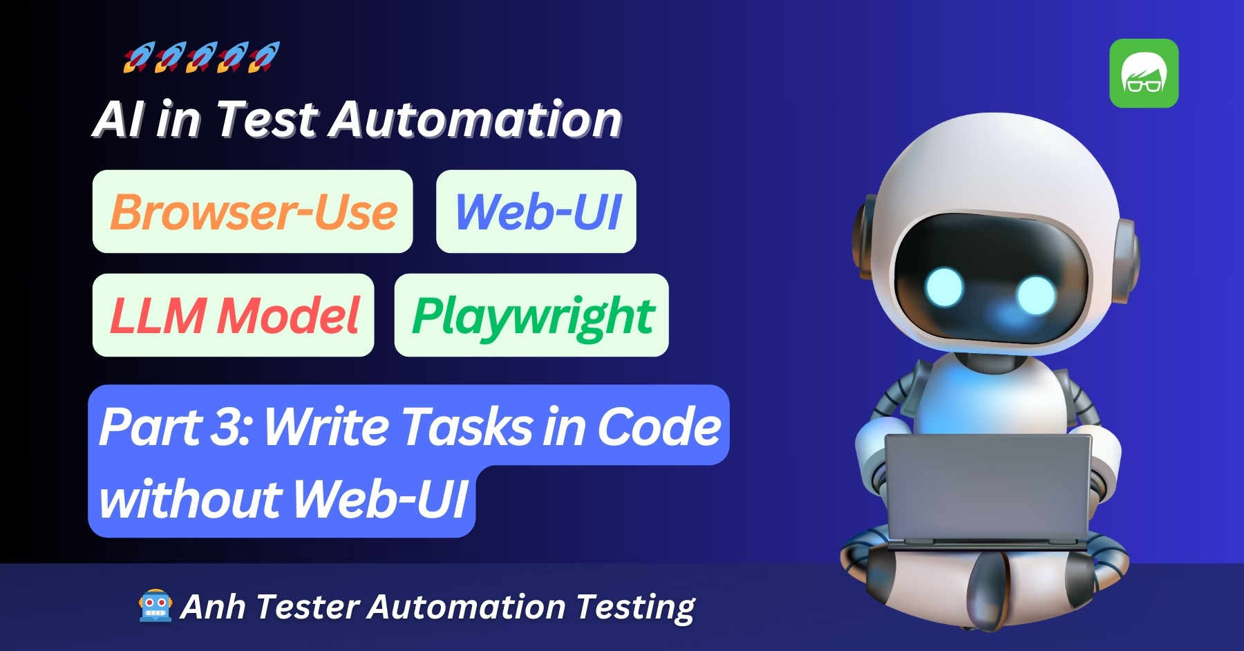 AI in Test Automation - Browser Use - Web UI - Part 3 - Write Tasks in Code