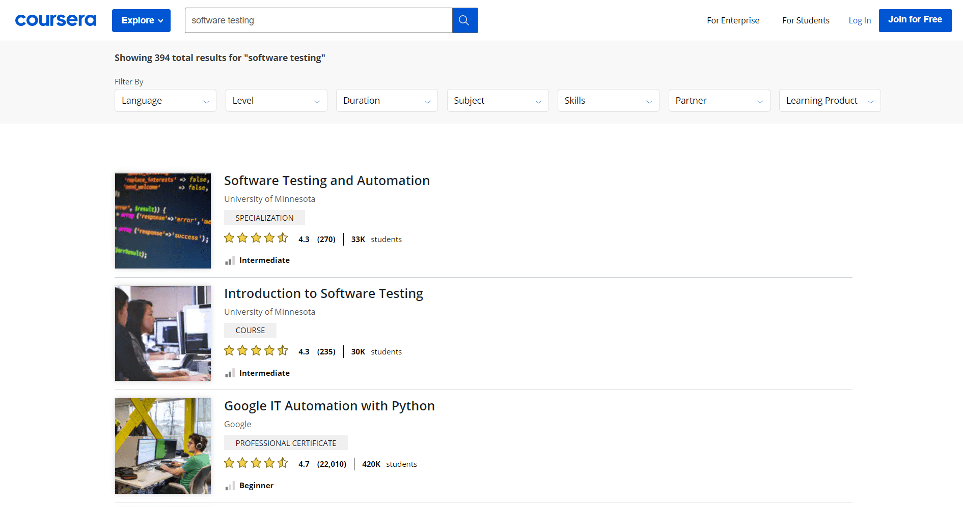 Tự học tester trên Coursera - 9 website tự học tester miễn phí | Anh Tester