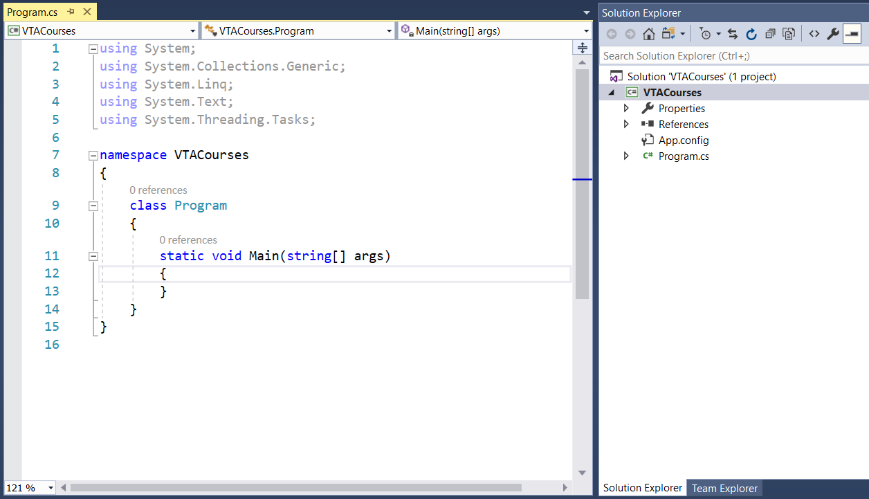 Selenium C# - VTA Courses