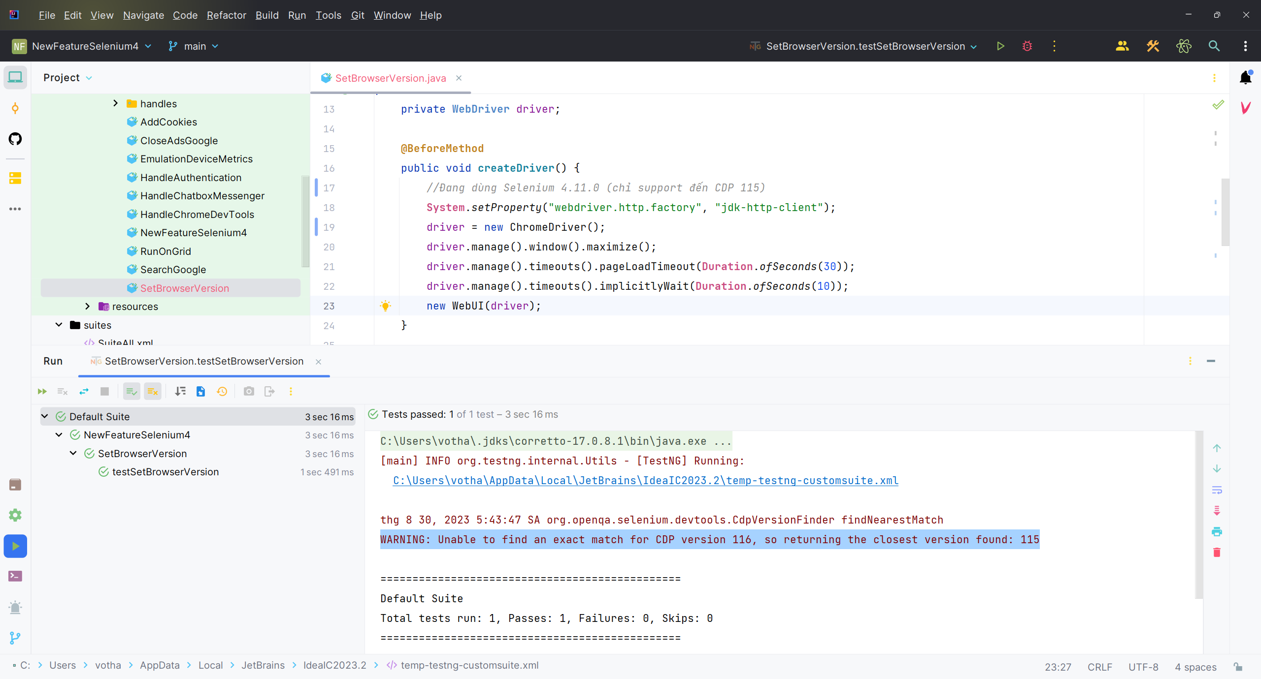 Change Browser version in Selenium 4 | Anh Tester